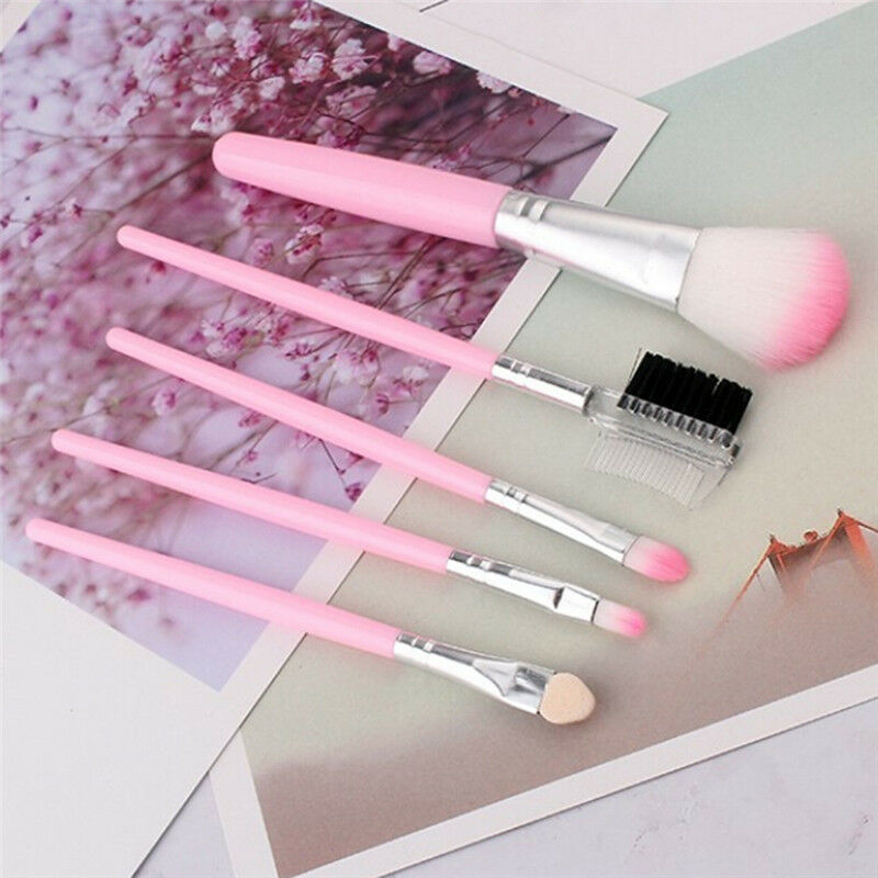 5xWomen Makeup Brush Eye Shadows Lipsticks Cosmetic Brushes Tools Set Kits Pip