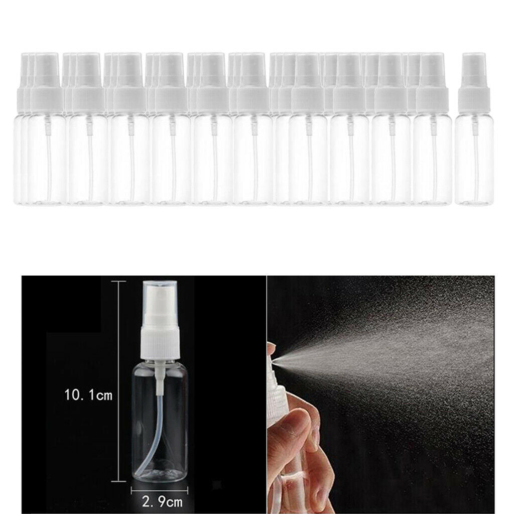 35x Portable Mini Clear Sprayer Bottle Makeup Bottles Pump Travel Container 30ml