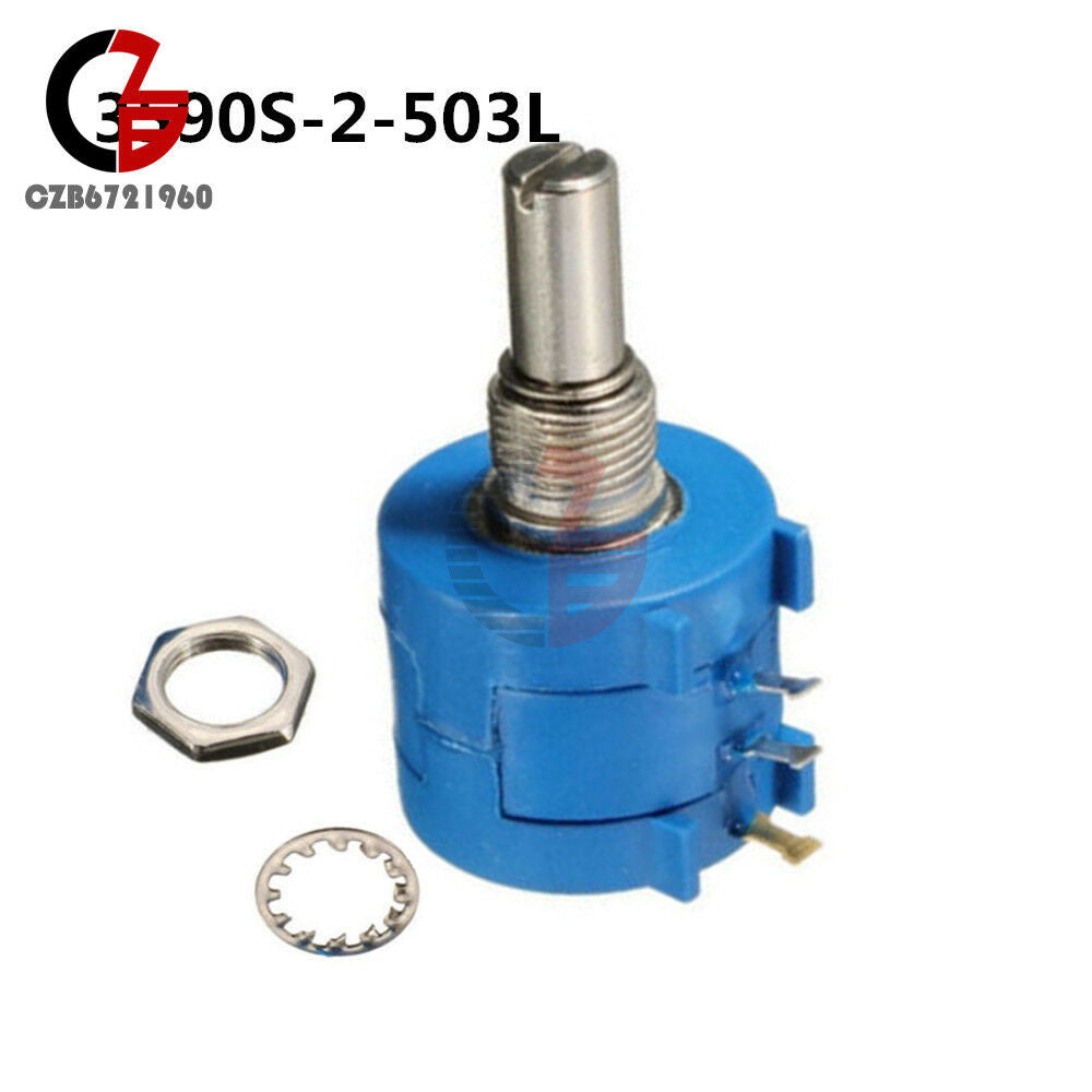 50K Ohm 3590S-2-503L BOURNS Rotary Wirewound Precision Potentiometer Pot 10 Turn
