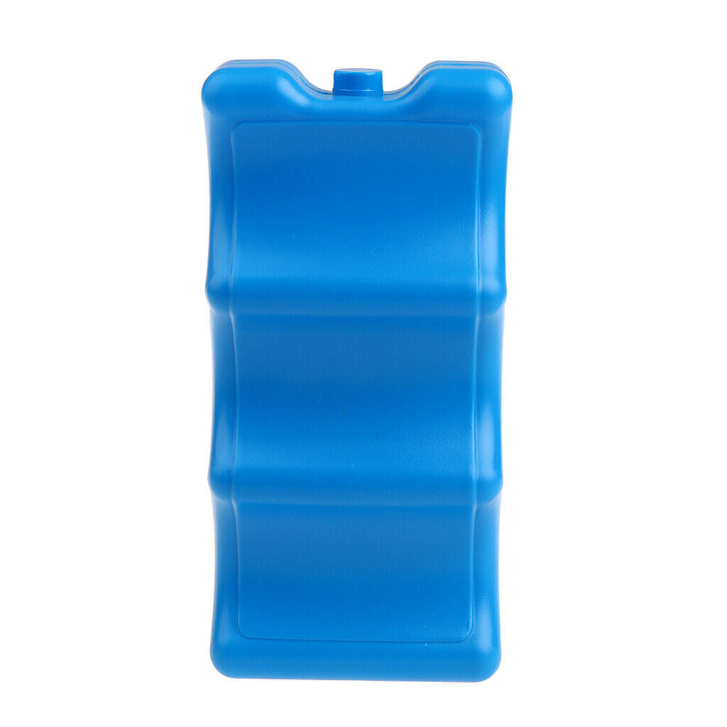 Portable  Lunch Freezer Ice Blocks Case Cool Pack Cooler Box Plastic Blue