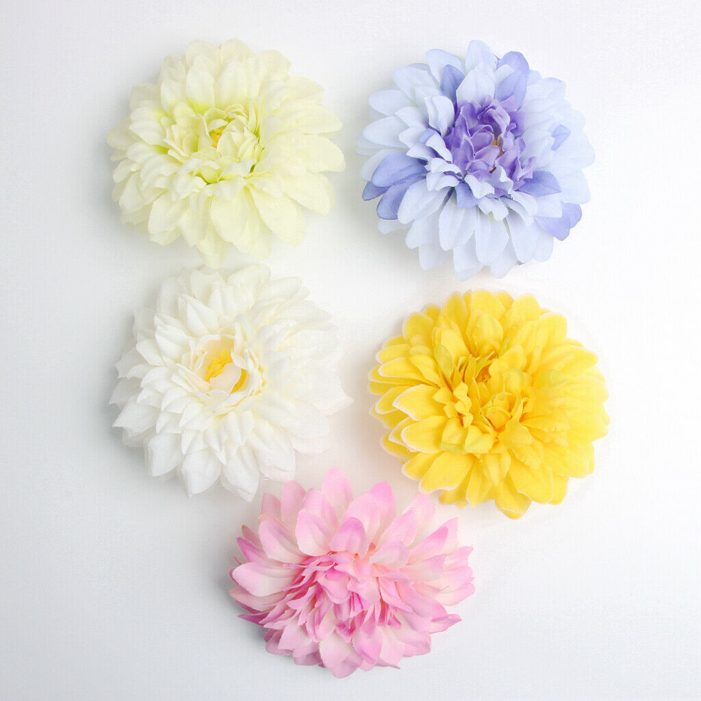 10x Multicolor Chrysanthemum Flower Head Wedding Home DIY Craft Decor Pink