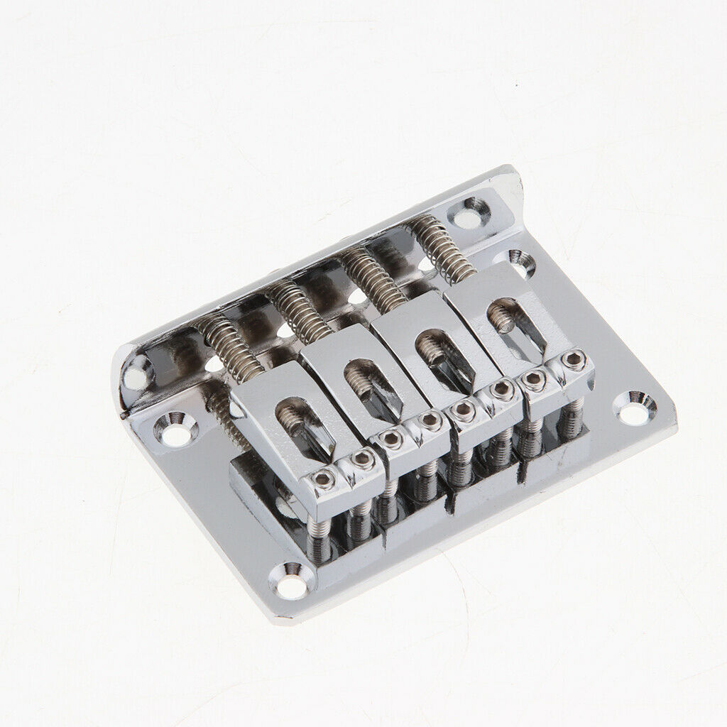 60mm 4 String Electric Guitar Fixed Bridge Tailpiece with Screws Wrench