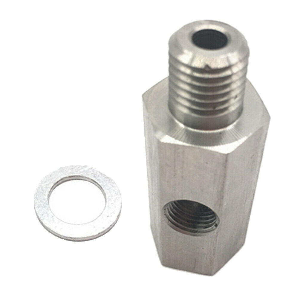 1/8" Oil Pressure Sensor Tee to NPT Adapter Turbo Supply Feed Line Gauge