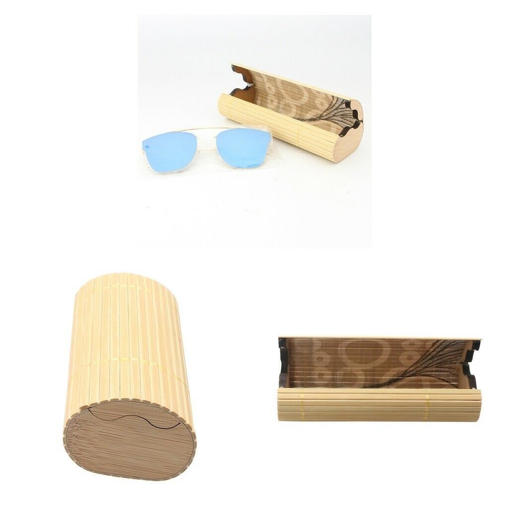 2 Pieces Wooden Glasses Case Glasses Case Glasses Storage Case