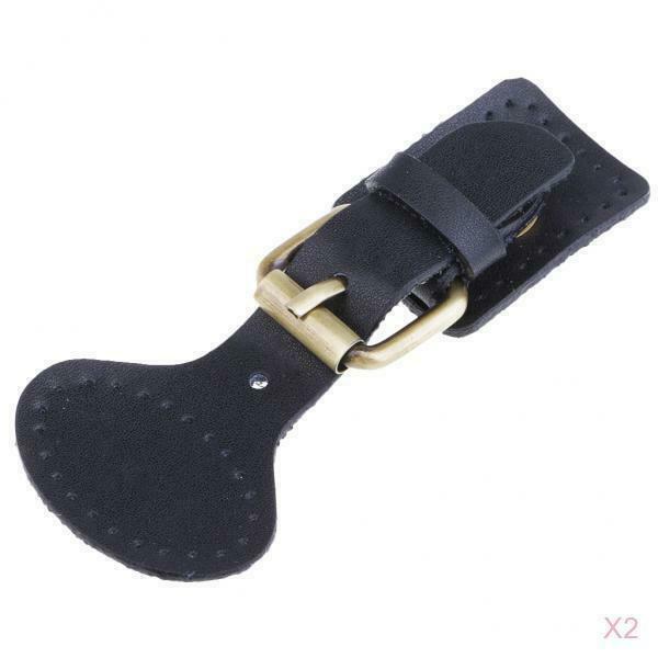 Set of 2 Sew on Leather Pin Buckle Replacement DIY Bag Closure Sewing Supplies