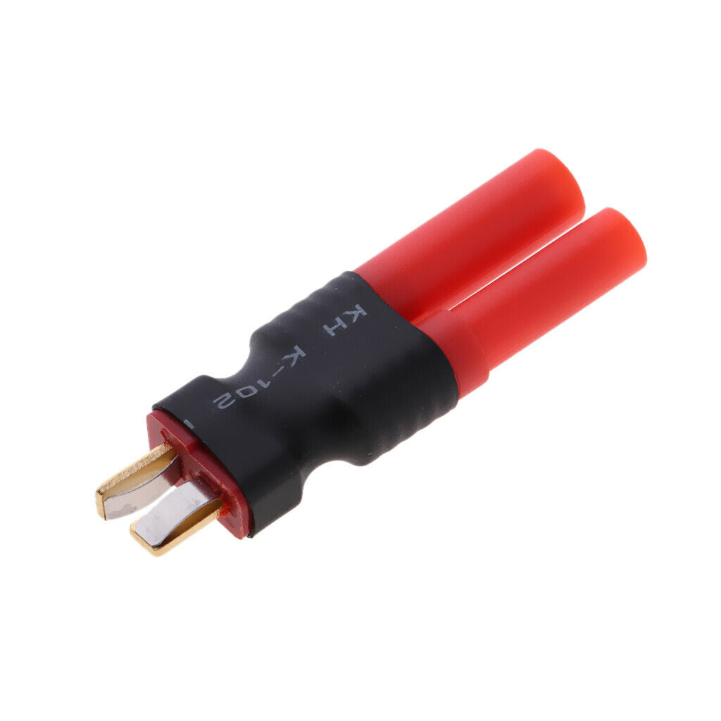 2x Common T Plug to 4.0mm Banana Plug Connector Connector for HXT Male Plug