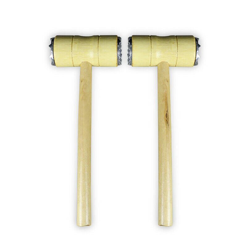 Wooden Double-sided Meat Hammer Meat Tender Hammers Steak Tools Pork Chop Ham BD