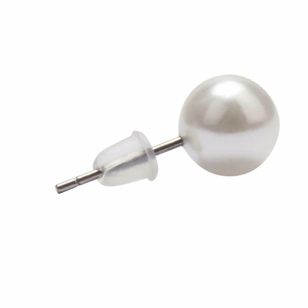 50x Flat Head Nose Ear Studs Stud Retainers Clear Ear Stud Earring Replacements