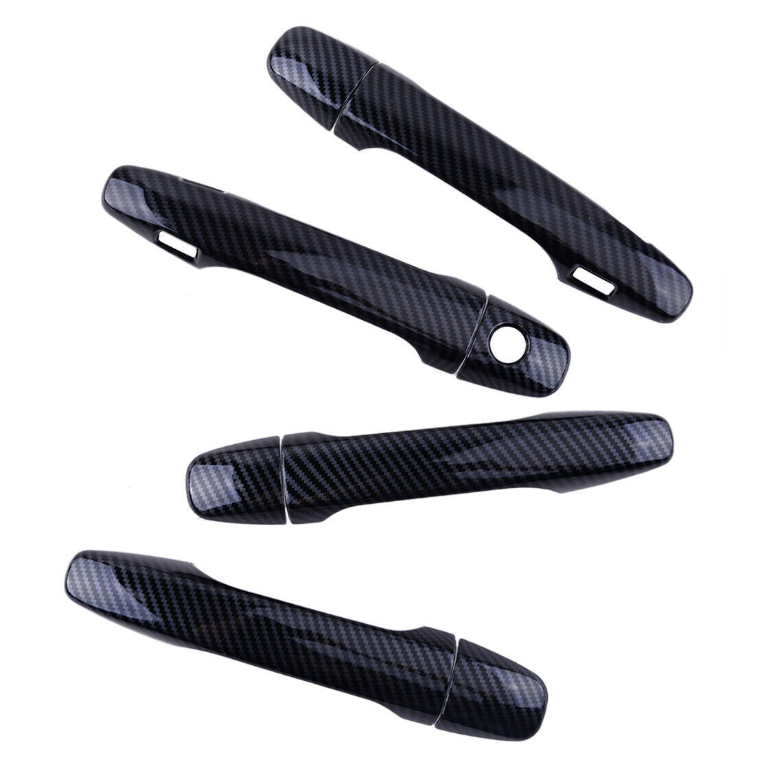 Kit Carbon Fiber Style Door Handle Cover Trim fit for Subaru Legacy Levorg 15-18
