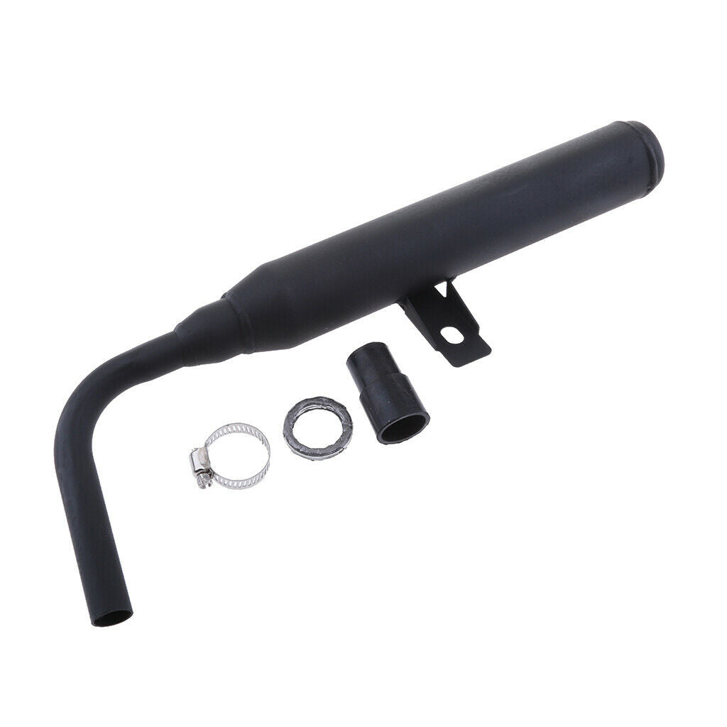 Muffler Exhaust Silencer Pipe Set Parts for Yamaha PW50 Pit Dirt Bike Black