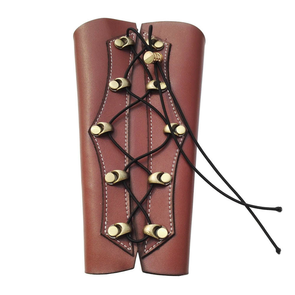 Cow Leather Archery Arm Guard Forearm Protector Gear String Bow Hunting Shooting