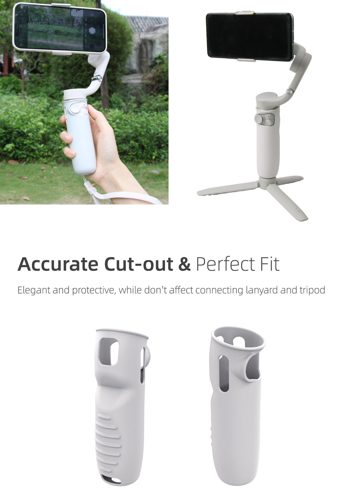 Handle Grip Silicone Case Protector For DJI OM 5 Handheld Gimbal Replacement New
