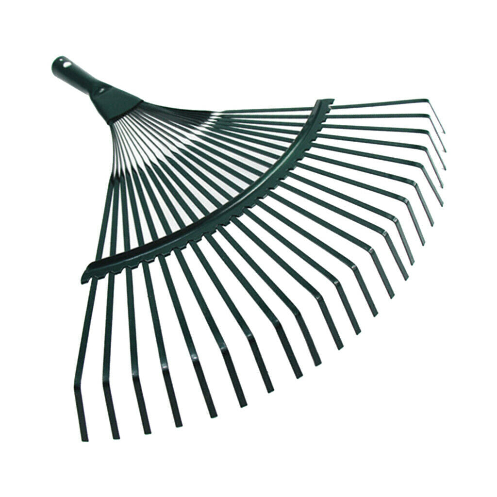 Steel 22 Tooth Lawn Rake Head For Garden Leaves Heavy Duty Garden Tools