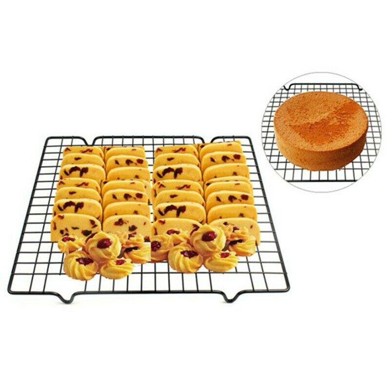 2Pcs Cooling Racks for Baking Non Stick Metal Cake Cooling Wire Roasting RacW3X5