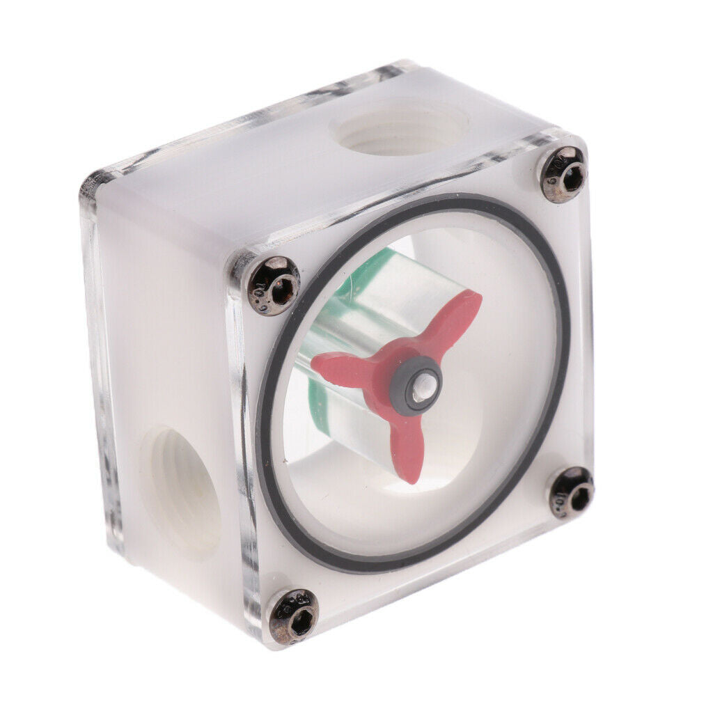 Flow Meter Indicator G1/4 Threaded 3Impeller for PC Computer Water Cooling#2