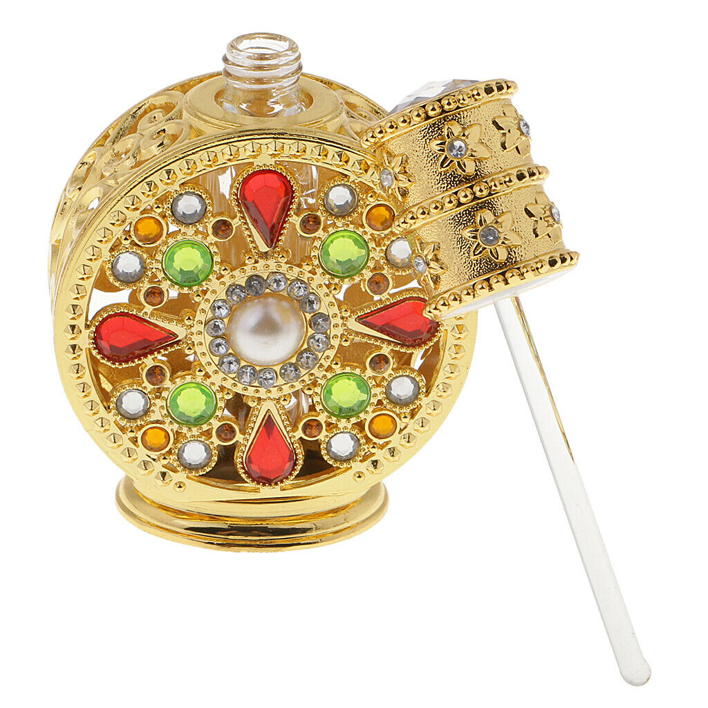 Retro Crystal 12ml Refillable Glass Perfume Spray Bottles Stopper Collection