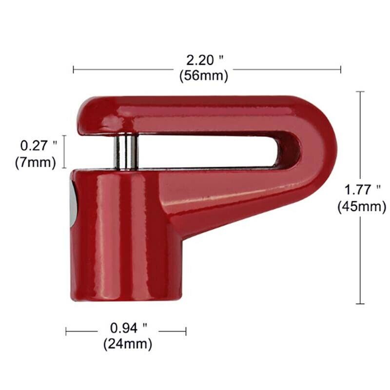 Anti Theft Disk Disc Brake Rotor Safety Lock For Scooter Motorcycle Bike .l8