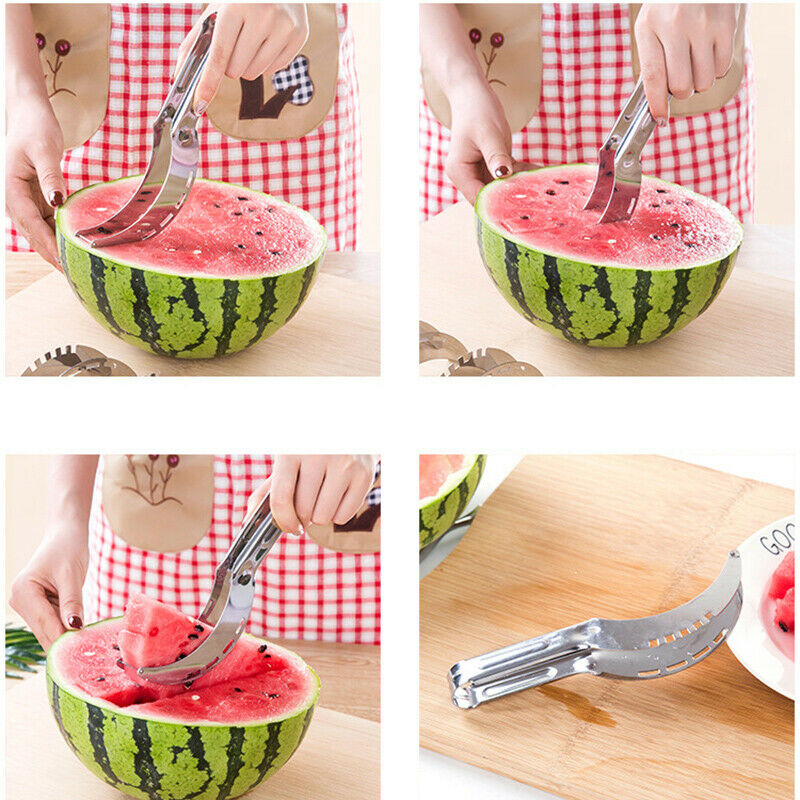 Stainless Steel Watermelon Slicer Cutter   Corer Fruit Vegetable TooWF