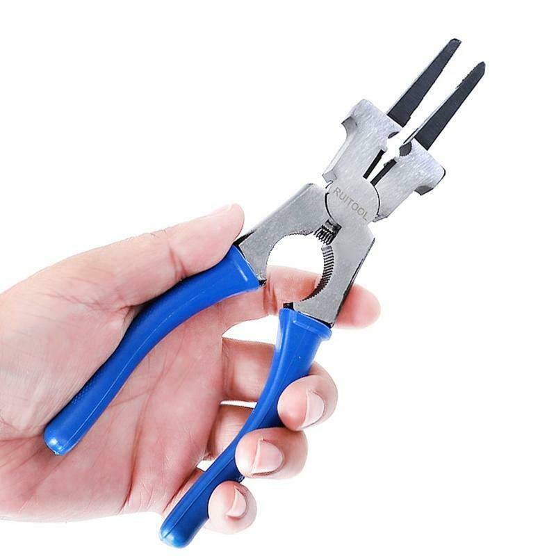 Multipurpose MIG Welding Pliers Flat Mouth Pincers Wire Cutting Spring Loaded