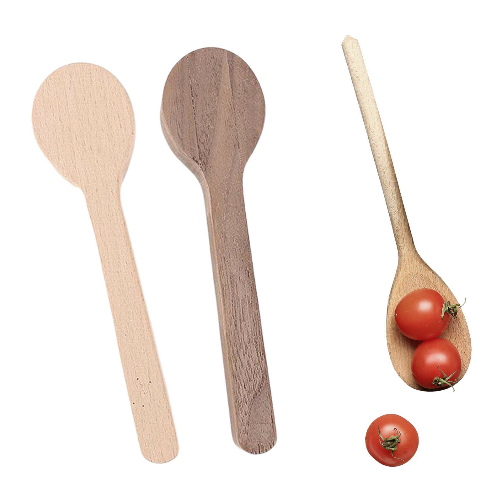2 Pieces DIY Wood Spoon Mold Funny Sculpture Creative Material for Kids