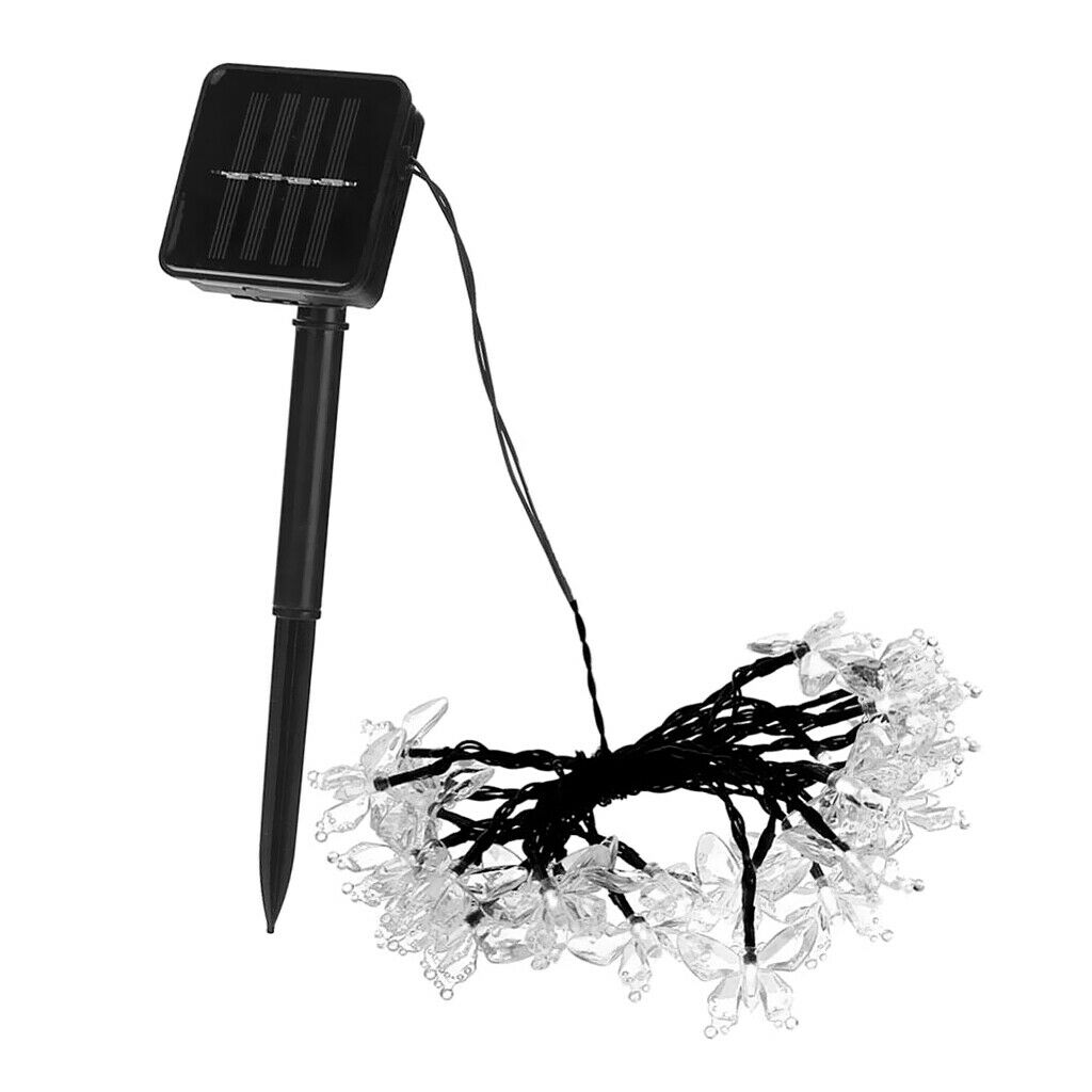 Butterfly Solar String Light 30 LED Christmas Decorative Lighting White