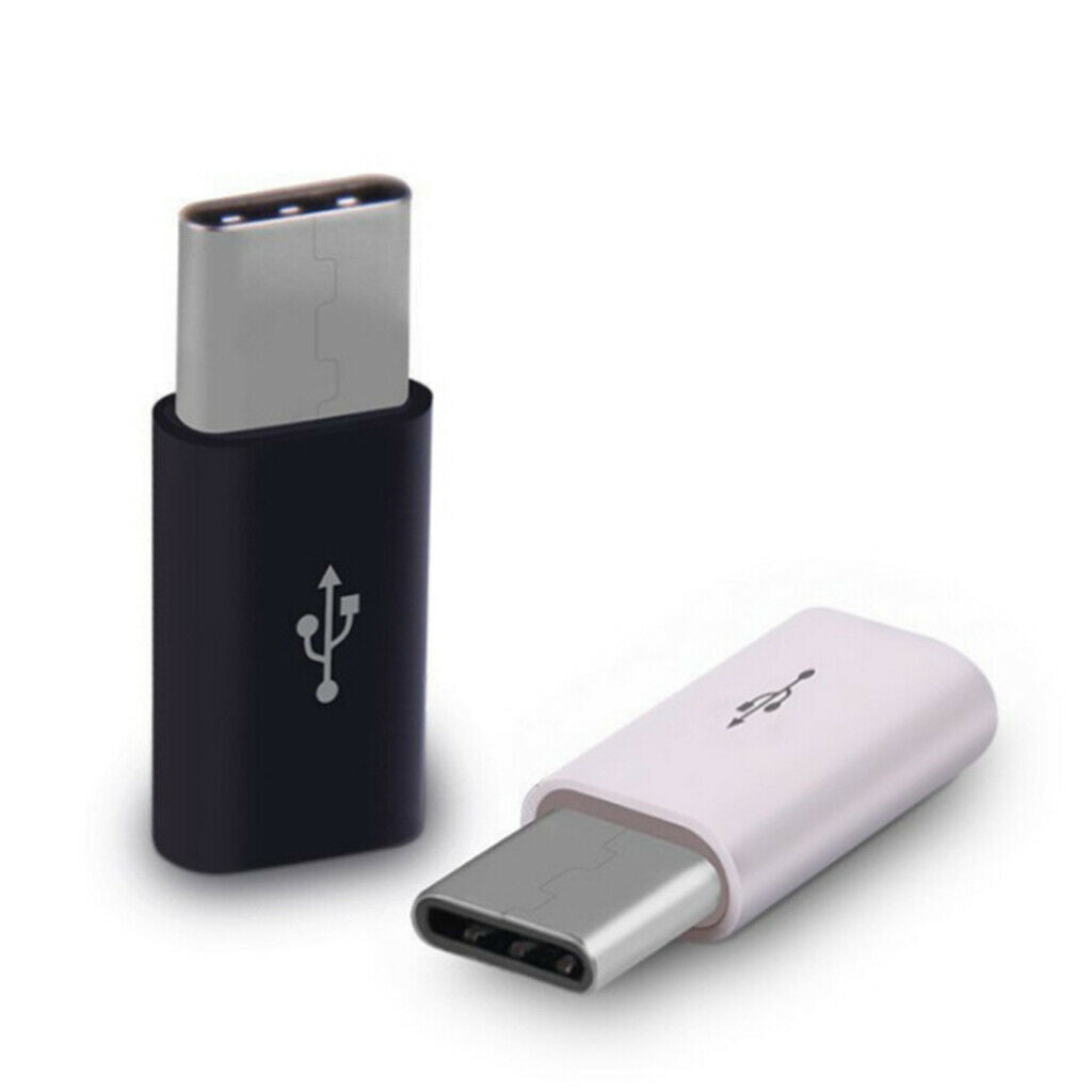 USB Type C OTG Adapter USB C to Micro USB Converter Connector, Alloy Black