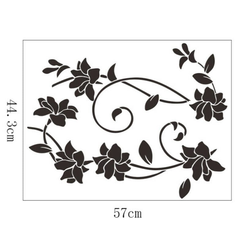 Flower DIY Removable Art Vinyl Wall Stickers Home Decor For Home Decorati.l8