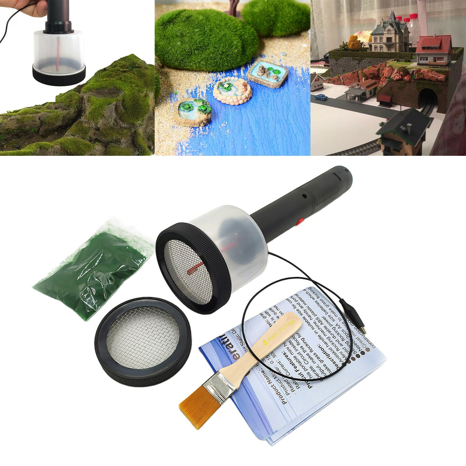 ABS Flocking Kit Static Grass Applicator Scenic Modelling Grass