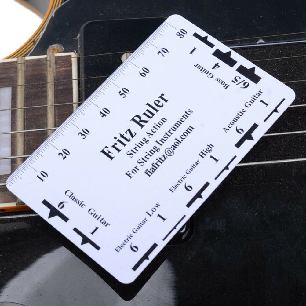 1PC Guitar String Action Gauge String Pitch Ruler Guitar Bass Measuring To.l8