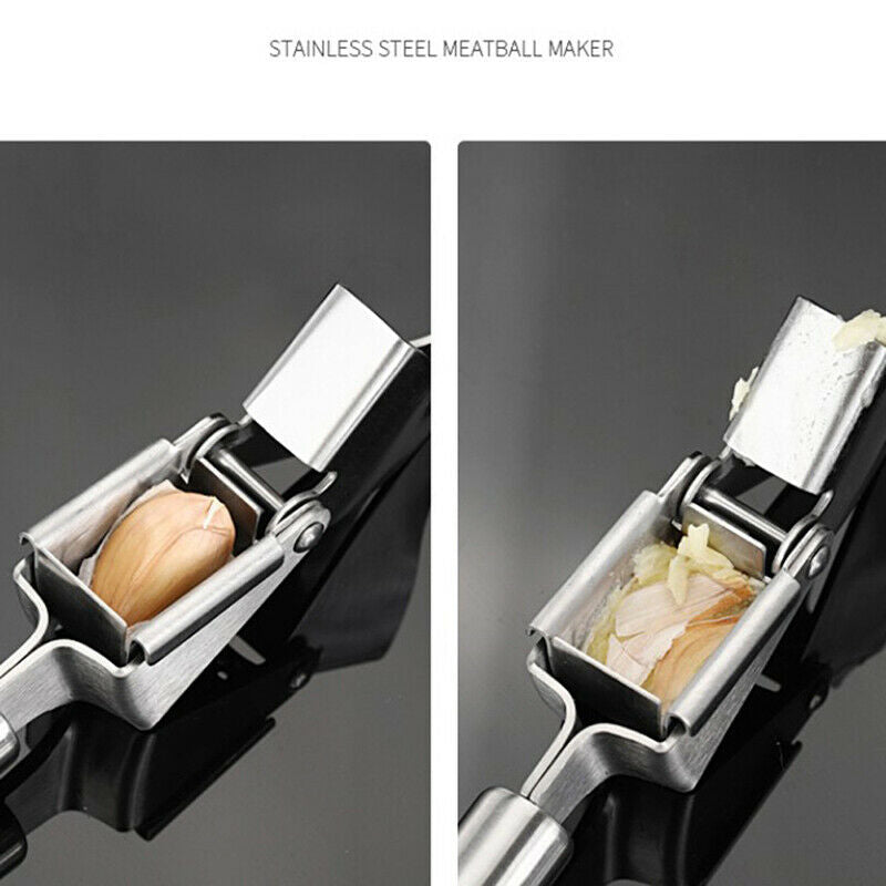 Manual garlic press household garlic crusher stainless steel food grade 304