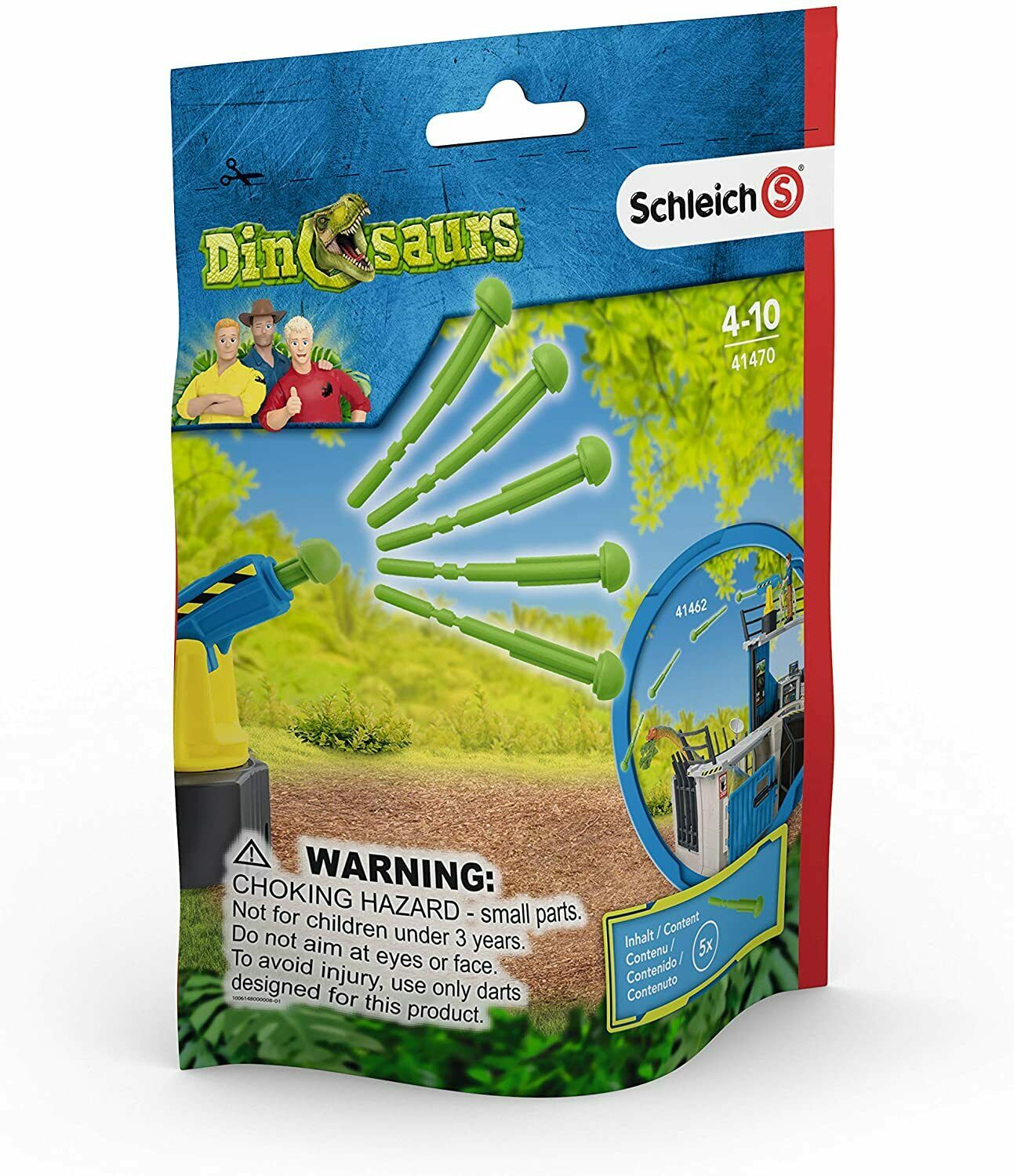 Schleich 41470 Dart Set Dinosaur Accessory Set includes x5 Darts Age 3 Years+