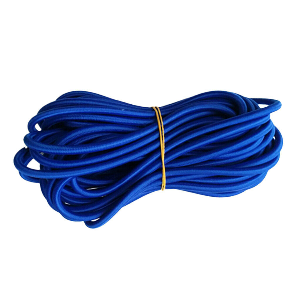5mm Blue Elastic Rubber Bungee Rope Shock Cord Tie Down Boat UV Stable 5m