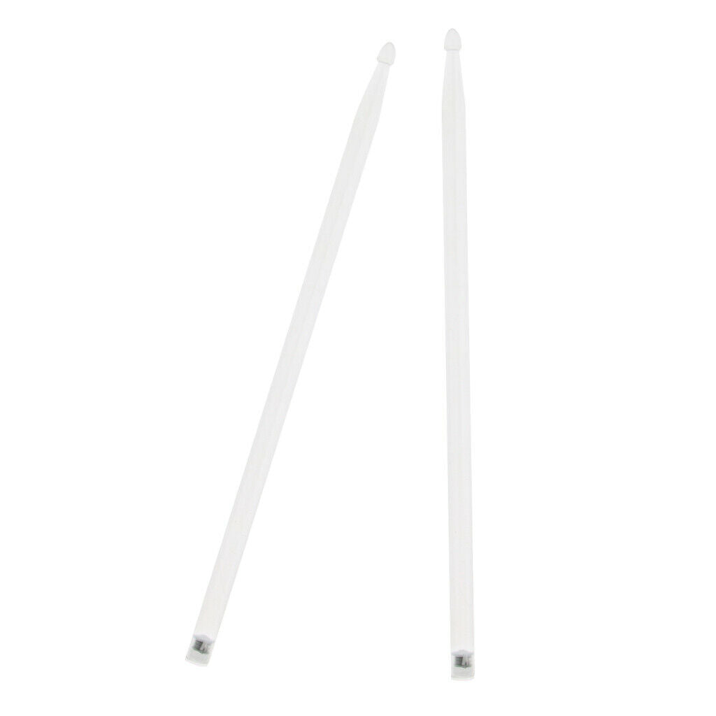 Novelty 2pcs Glows Drum Sticks Mallets Beaters Night Show Stage Performance
