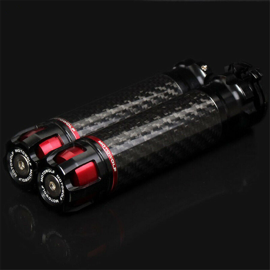 22mm CNC Motorcycle Refit Throttle Aluminum Alloy Carbon Fiber Handlebar Grips