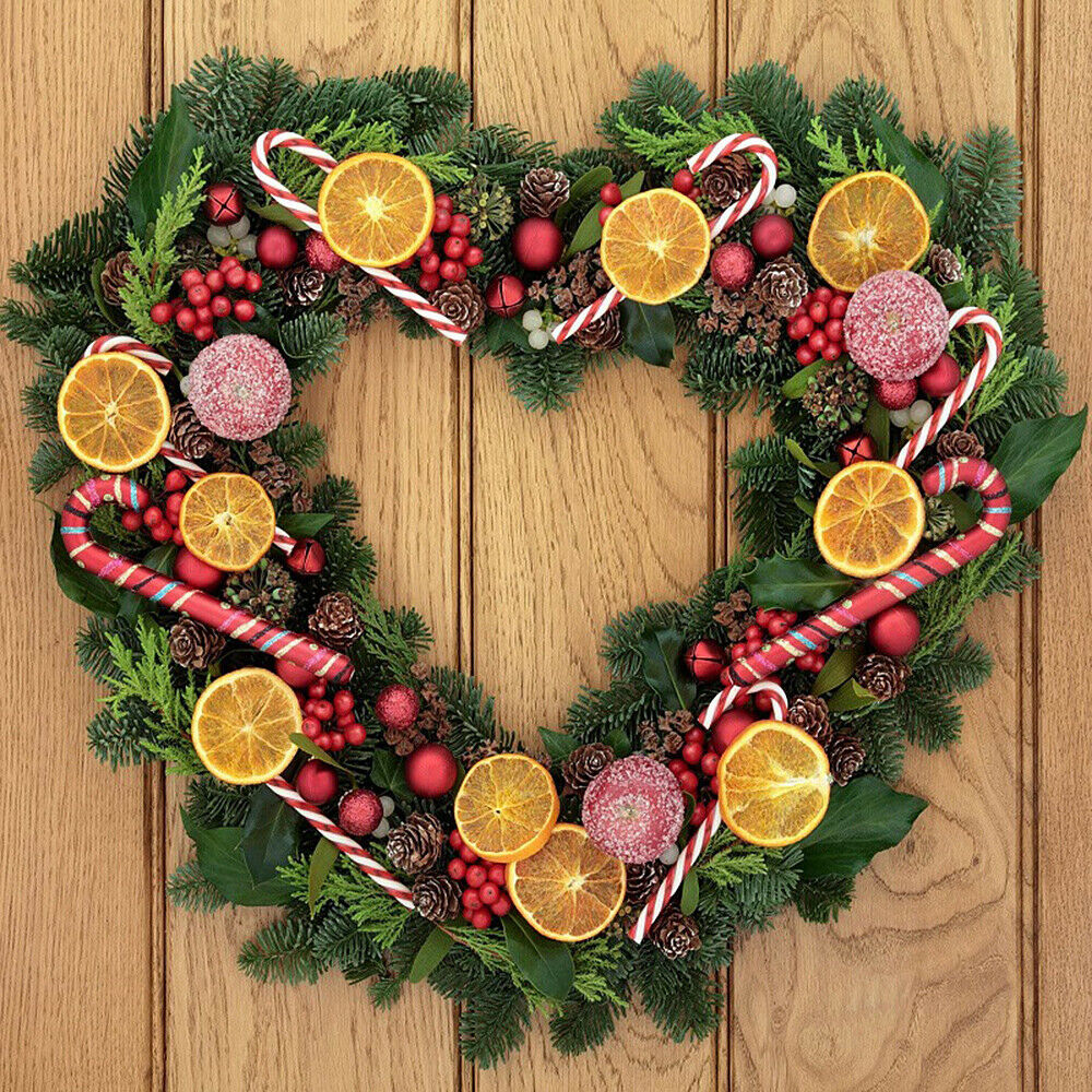 Metal Wreath Frame Christmas Heart Base Xmas Garland Floral Home Decoration DIY