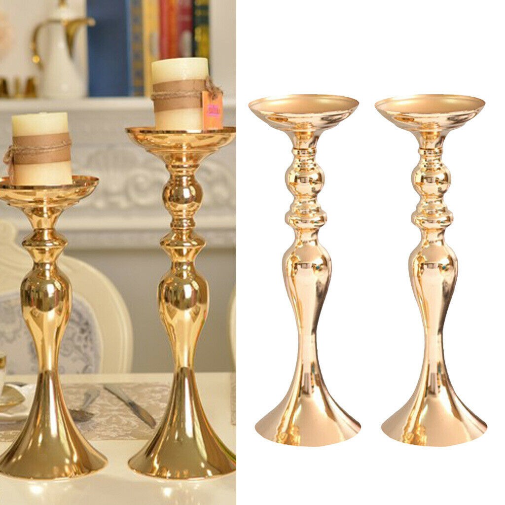 2 Pieces Flower Pot Candle Holder for Wedding