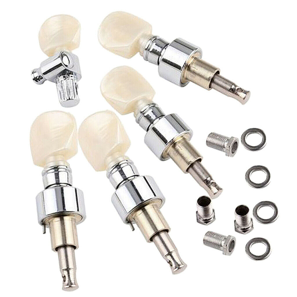 5 String Beaded Banjo Machine Heads Knob Tuning Pegs Replacement