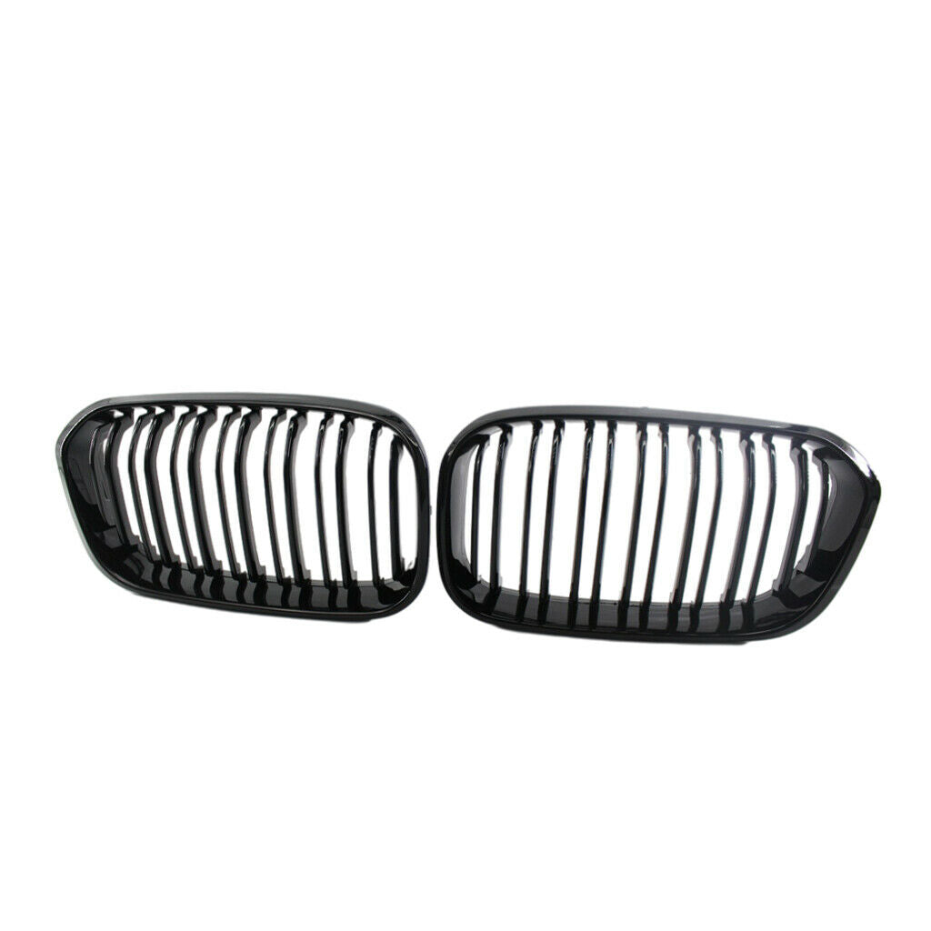Front Bumper Intake Kidney Double Line Grill Grille Fit For BMW F20 15-2017