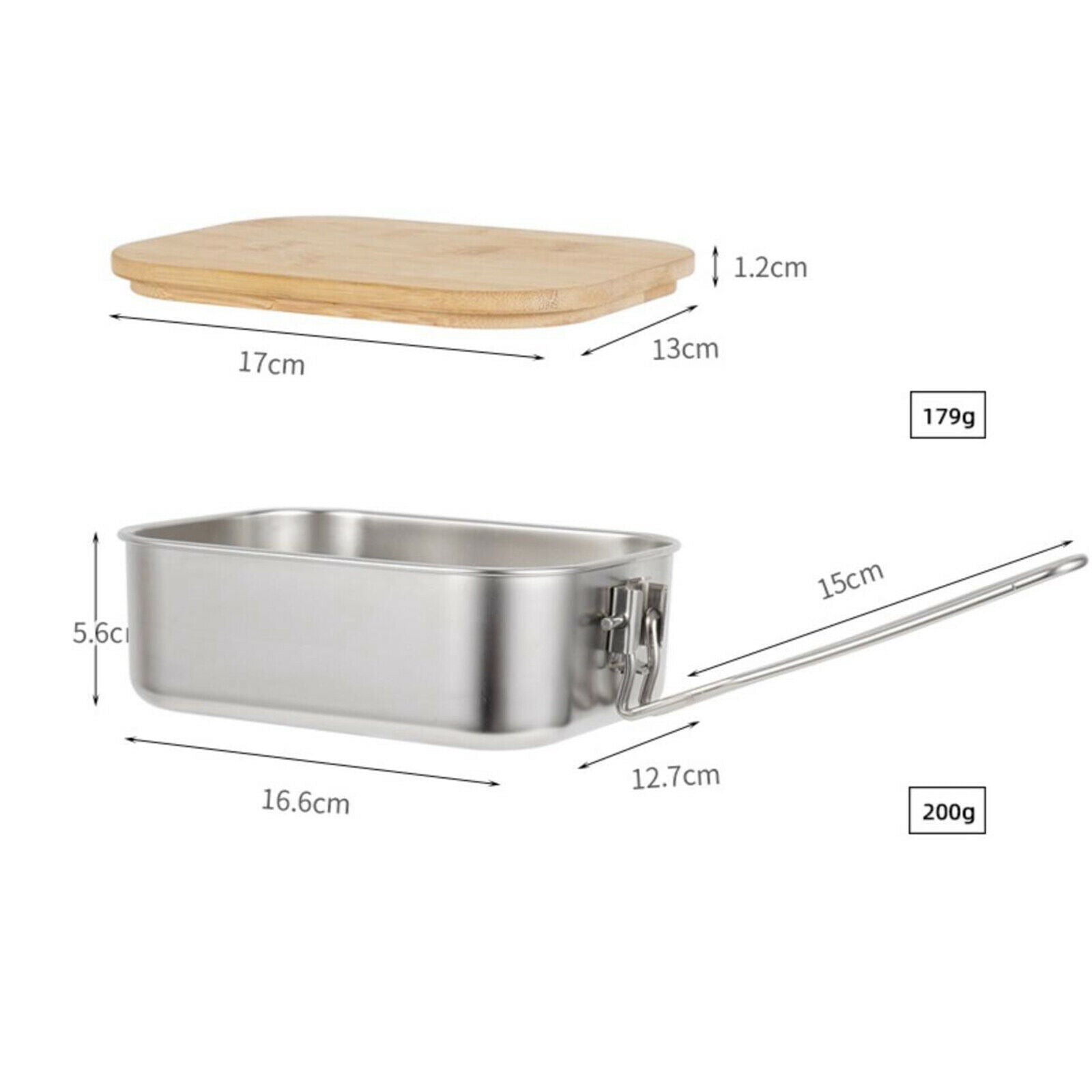 Portable Bento Lunch Box Food Container Storage for Outdoor Camping Travel