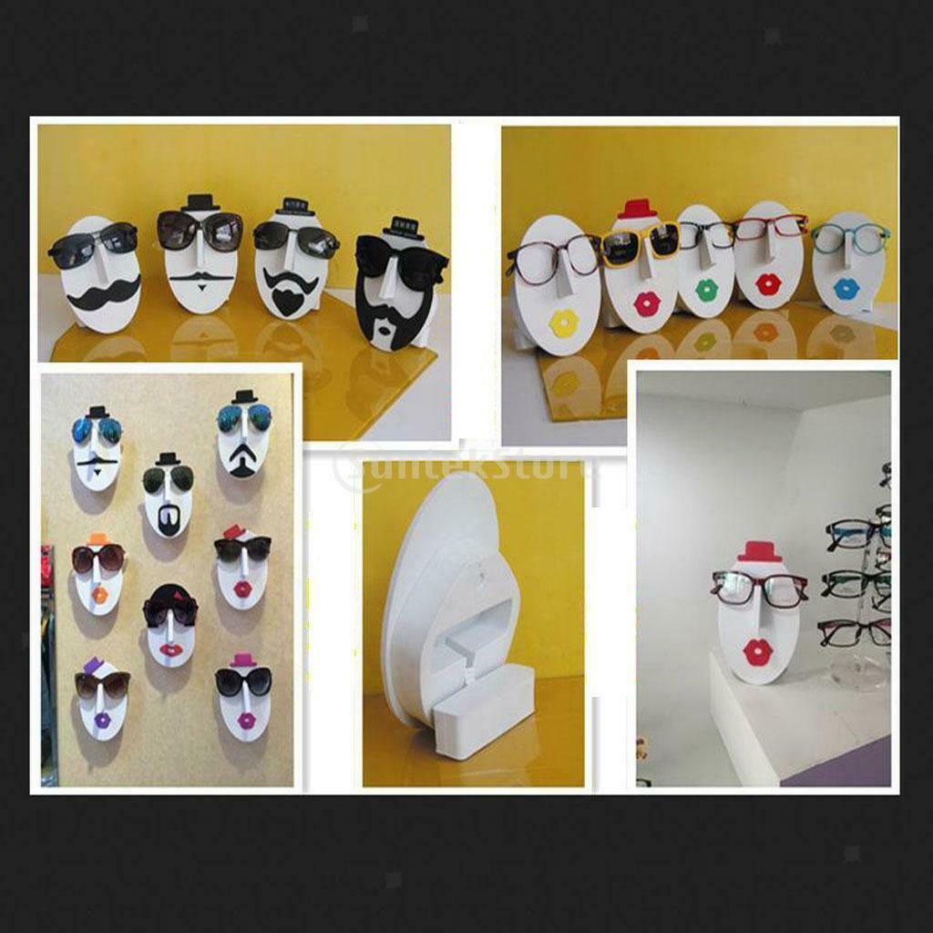 7x Women Face Shape Jewelry Holder Sunglasses Ads Holder in 7 Colors