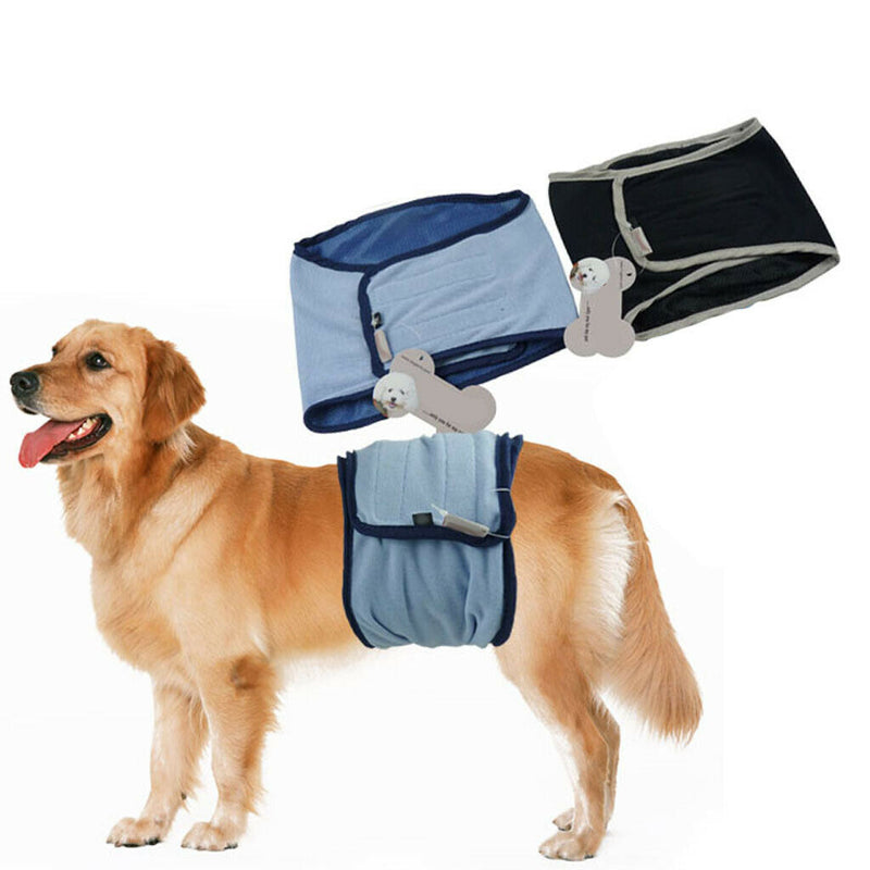 Premium Washable Reusable Small Dog Belly Wrap Leakproof Puppy Diapers Nappies