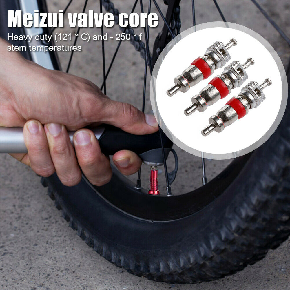 3pcs Bike Schrader Valve Core Road MTB Bicycle Motorcycle Tire Repair Parts  @