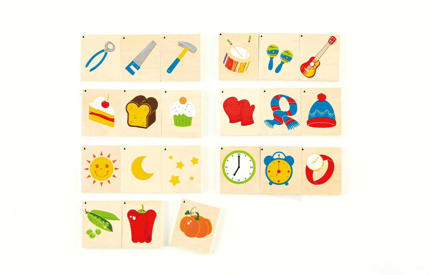 E6316 HAPE Trio Wooden Learning Kids Card Puzzle [Home Education] Children 4yrs+
