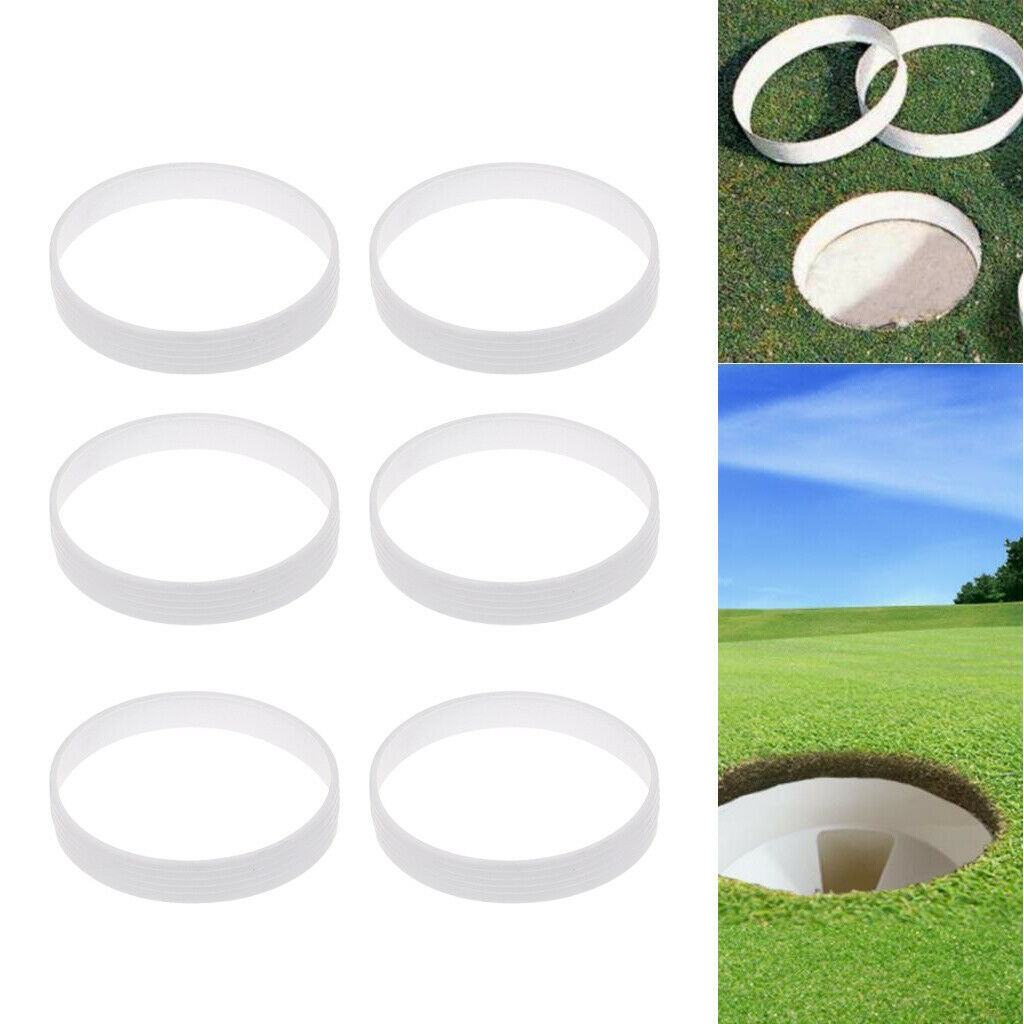 6Pcs 11cm Green Plastic Putting Cup Ring Golf Training Practice for Outdoor