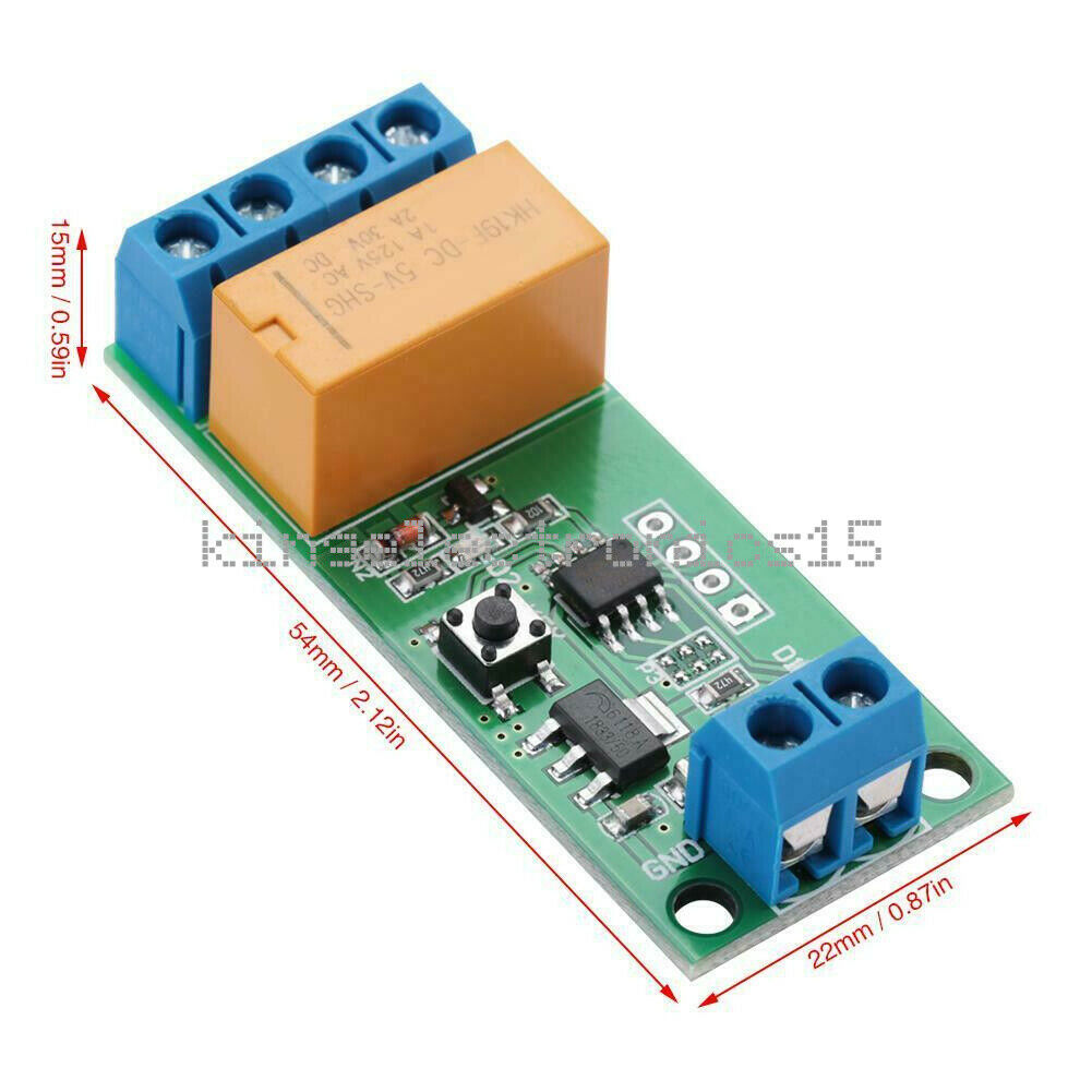 DC 5V-12V DPDT Control Reversing Polarity Relay Motor CW CCW MCU Delay Timer