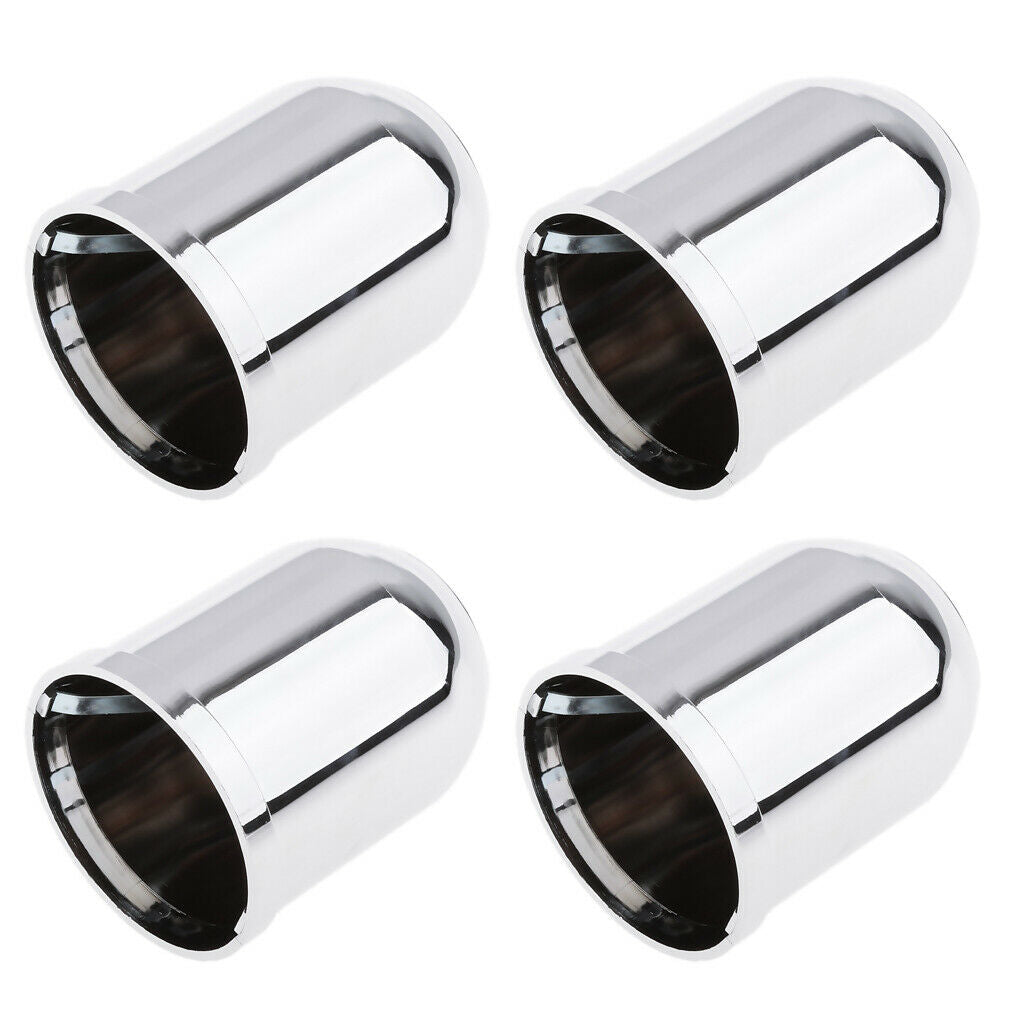 4 Pieces Chrome Plastic Car Caravan Tow Ball Bar Cover Towing Hitch Towball
