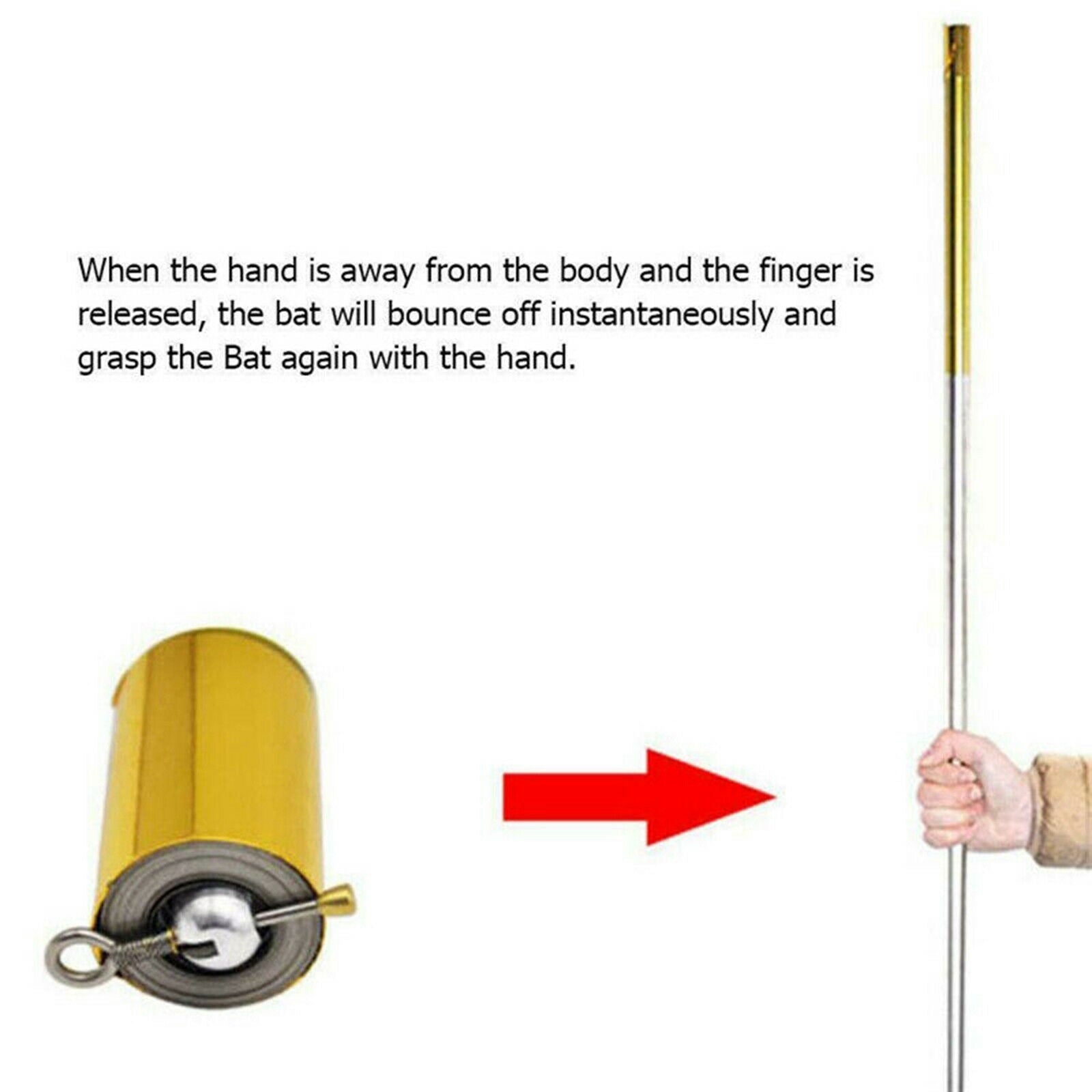 2Pcs 1.1m Magic Pocket Staff for Stage Pocket Staff Magic Tricks Stage