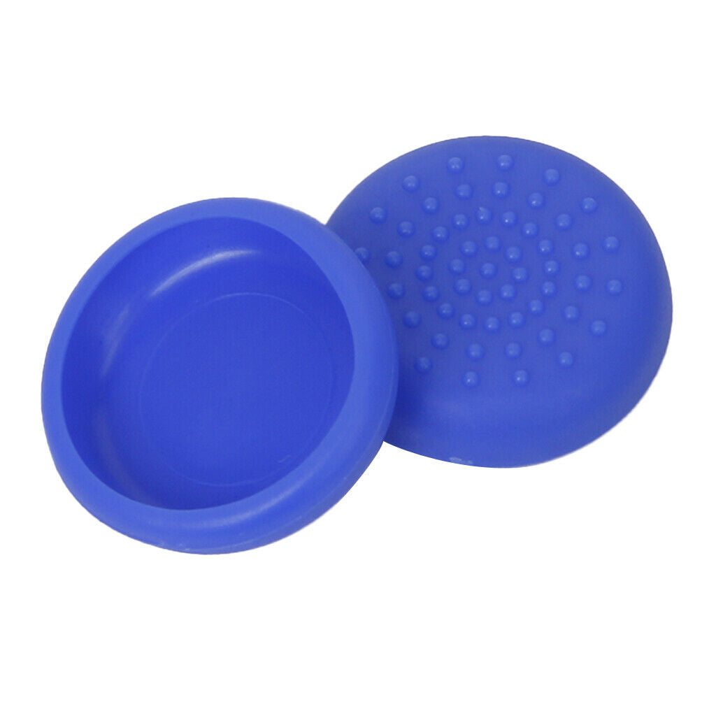 2 Silicone Skin Case Cover + 4 Joystick Thumbstick Caps Set for PS4 Controller