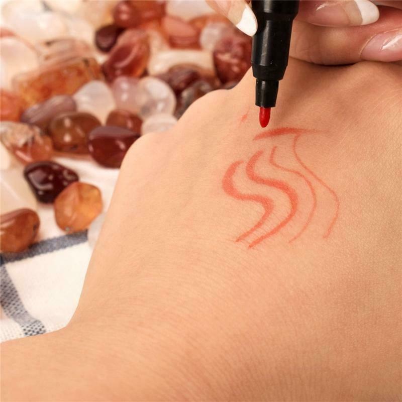 3pcs Tattoo Skin Marker Scribe Dual-Tip Permanent Tattoo Piercing Pen Body Art