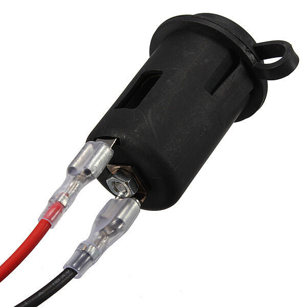 12V CAR VAN CIGARETTE LIGHTER SOCKET CONNECTOR ADAPTOR + COVER & WIRE 10 AMP